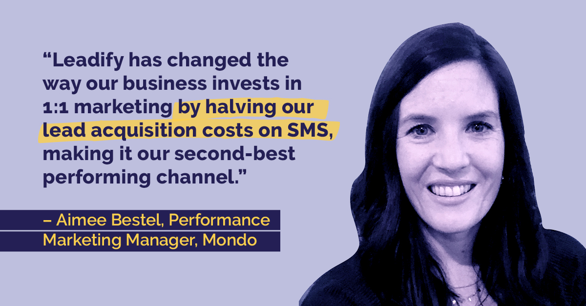 mondo reduced their cost per lead by 48%